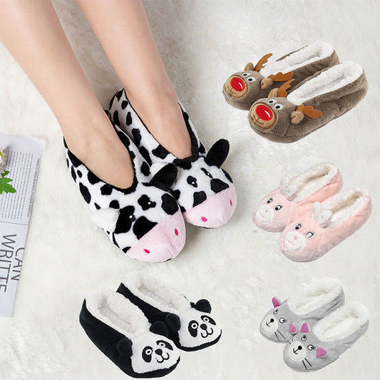 Plusock Panda Rabbit Cat Deer Slipper Socks - image 0