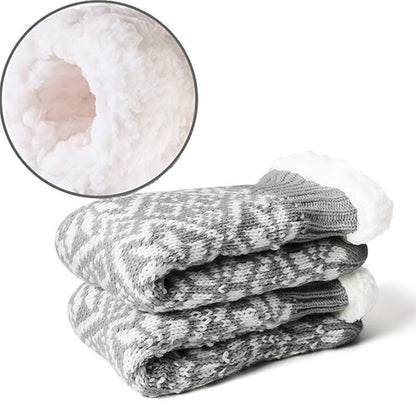 Plusock Christmas Snowflakes Slipper Socks - image 7