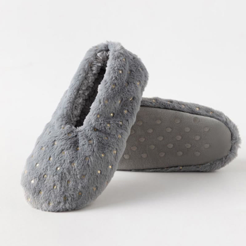 Plusock Plus Size Stamping Dots Slipper Socks - Grey - EU41-43(US7.5-9) - image 13
