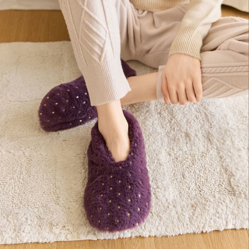 Plusock Plus Size Stamping Dots Slipper Socks - image 3