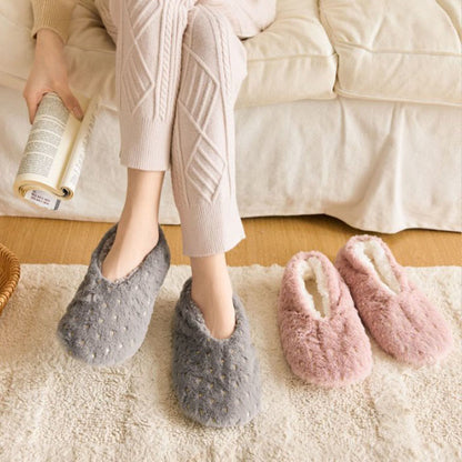 Plusock Plus Size Stamping Dots Slipper Socks - image 1