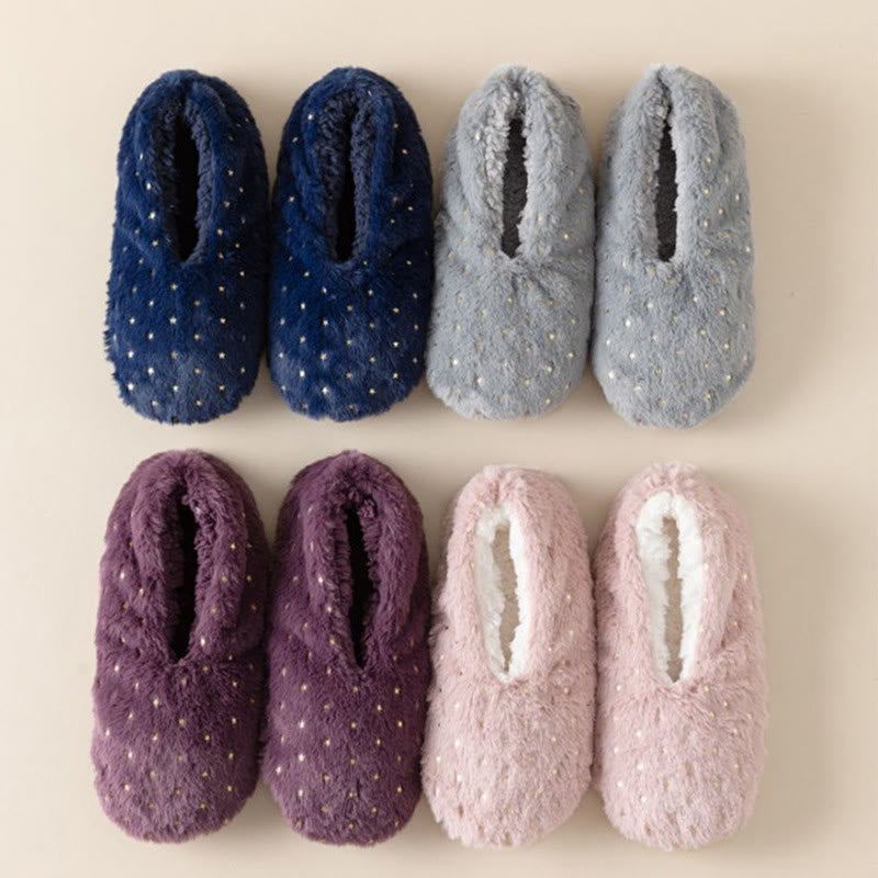 Plusock Plus Size Stamping Dots Slipper Socks - image 9