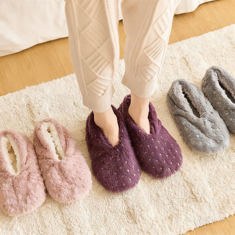 Plusock Plus Size Stamping Dots Slipper Socks - image 2