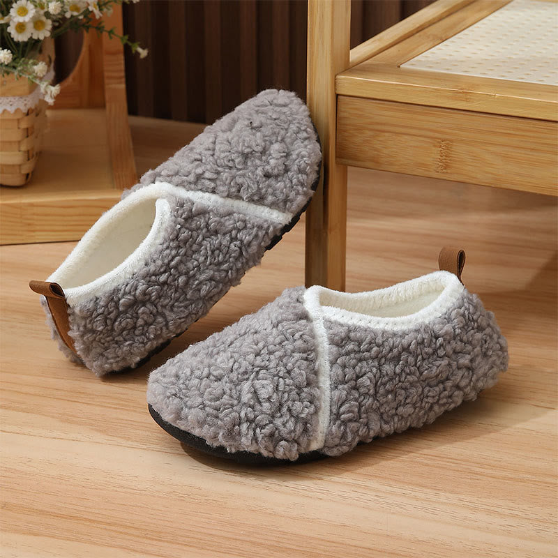 Plusock Plus Size Simple Stylish Slippers - Grey - EU44-45(US9-10) - image 17