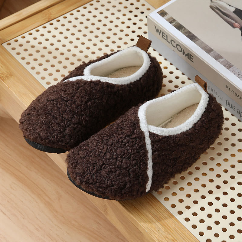 Plusock Plus Size Simple Stylish Slippers - Coffee - EU44-45(US9-10) - image 14