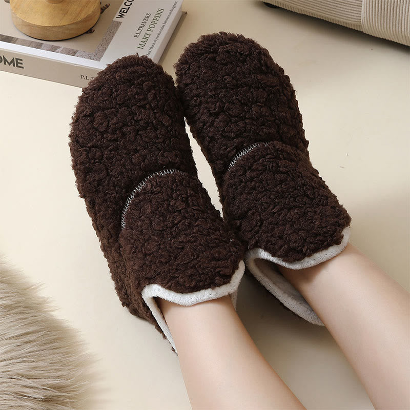 Plusock Plus Size Cozy Home Slippers - Coffee - EU44-45(US9-10) - image 7