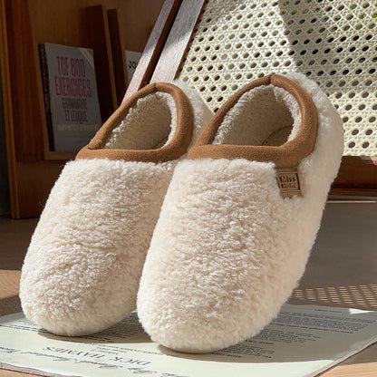 Plusock Plus Size Soft Sole Winter Slippers - White - EU46-47(US11-12) - image 9