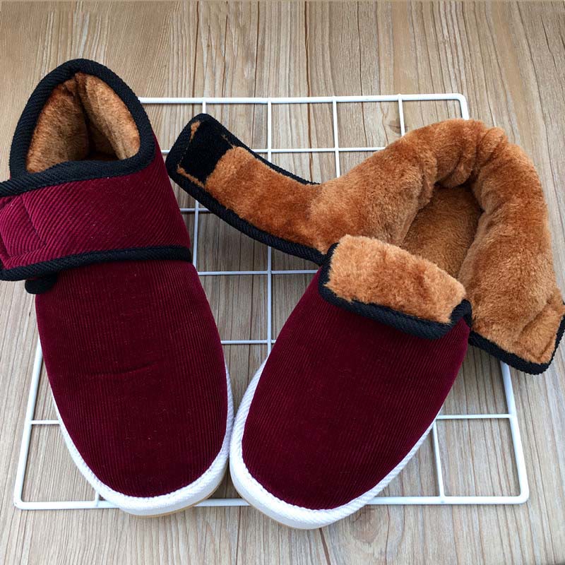 Plusock Plus Size Velcro Heat Retention Slippers - image 0