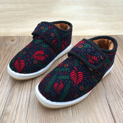 Plusock Plus Size Flower Plant Leopard Print Slippers - image 10