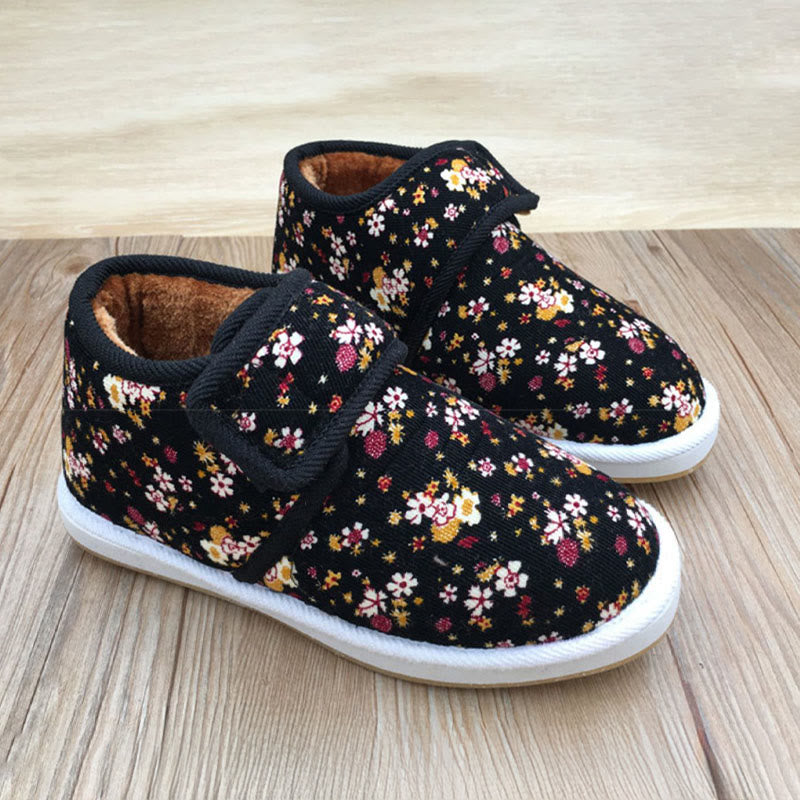 Plusock Plus Size Flower Plant Leopard Print Slippers - Black - EU42(US7.5) - image 5