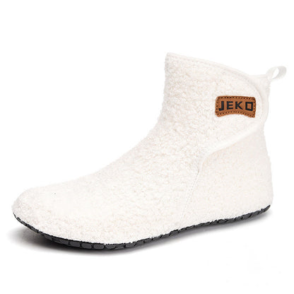 Plusock Plus Size Solid Color Velcro Slippers - White - EU42-43(US8.5-9) - image 11