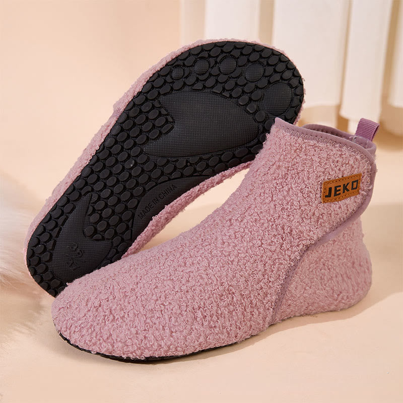 Plusock Plus Size Solid Color Velcro Slippers - image 14