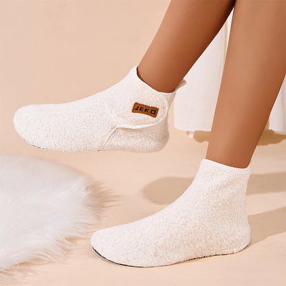 Plusock Plus Size Solid Color Velcro Slippers - image 2