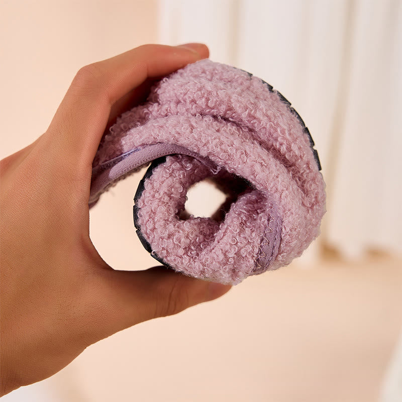 Plusock Plus Size Solid Color Velcro Slippers - image 8