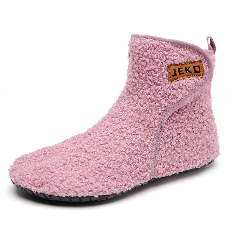Plusock Plus Size Solid Color Velcro Slippers - Pink - EU42-43(US8.5-9) - image 13