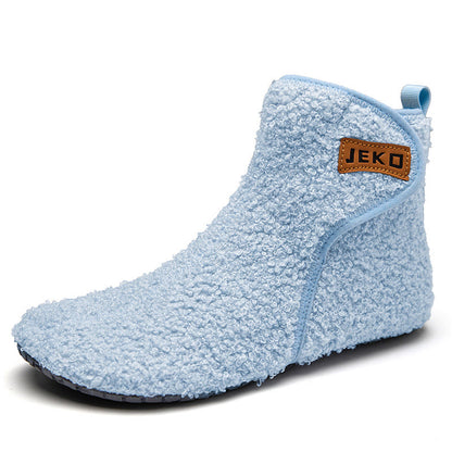 Plusock Plus Size Solid Color Velcro Slippers - Blue - EU42-43(US8.5-9) - image 15