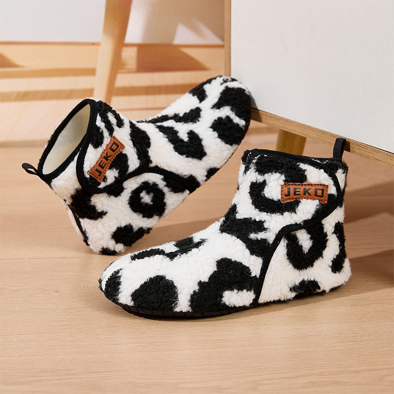 Plusock Plus Size Cute Cow Print Slippers - image 8