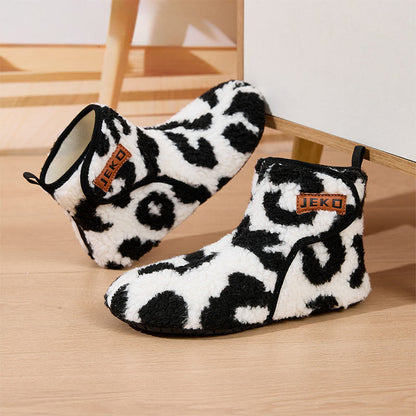 Plusock Plus Size Cute Cow Print Slippers - image 8