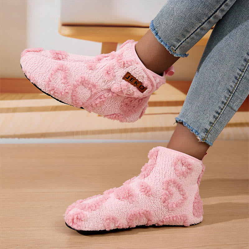 Plusock Plus Size Cute Cow Print Slippers - image 1