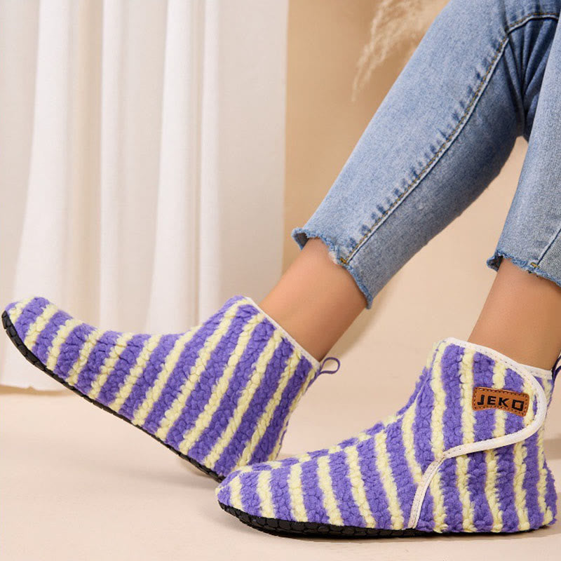 Plusock Plus Size Stripe Slippers - image 5