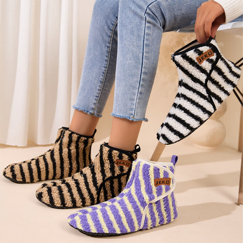 Plusock Plus Size Stripe Slippers - image 0