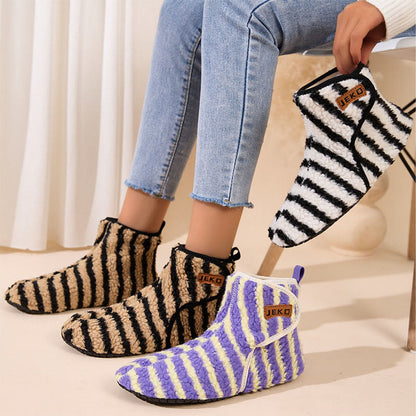 Plusock Plus Size Stripe Slippers - image 0