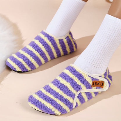 Plusock Plus Size Velcro Stripe Slippers - image 3