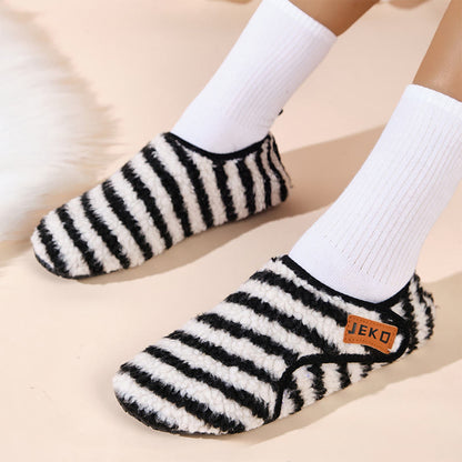 Plusock Plus Size Velcro Stripe Slippers - image 2