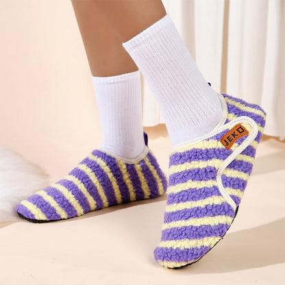 Plusock Plus Size Velcro Stripe Slippers - image 5