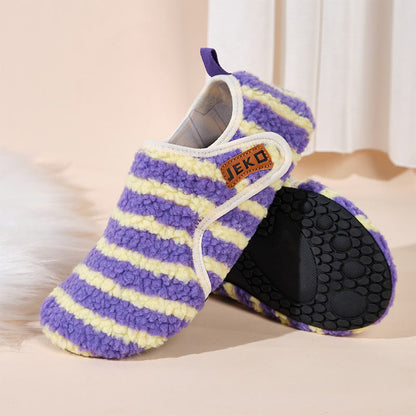 Plusock Plus Size Velcro Stripe Slippers - image 12