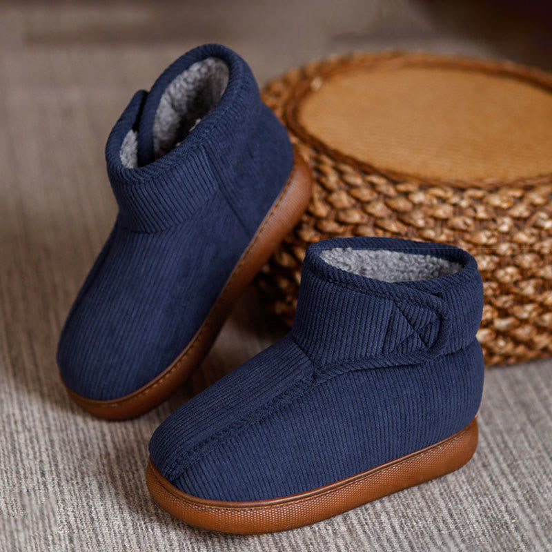 Plusock Plus Size Fleece Lined Velcro Slippers - image 11