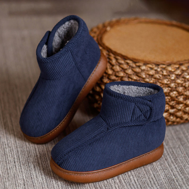 Plusock Plus Size Fleece Lined Velcro Slippers - image 11