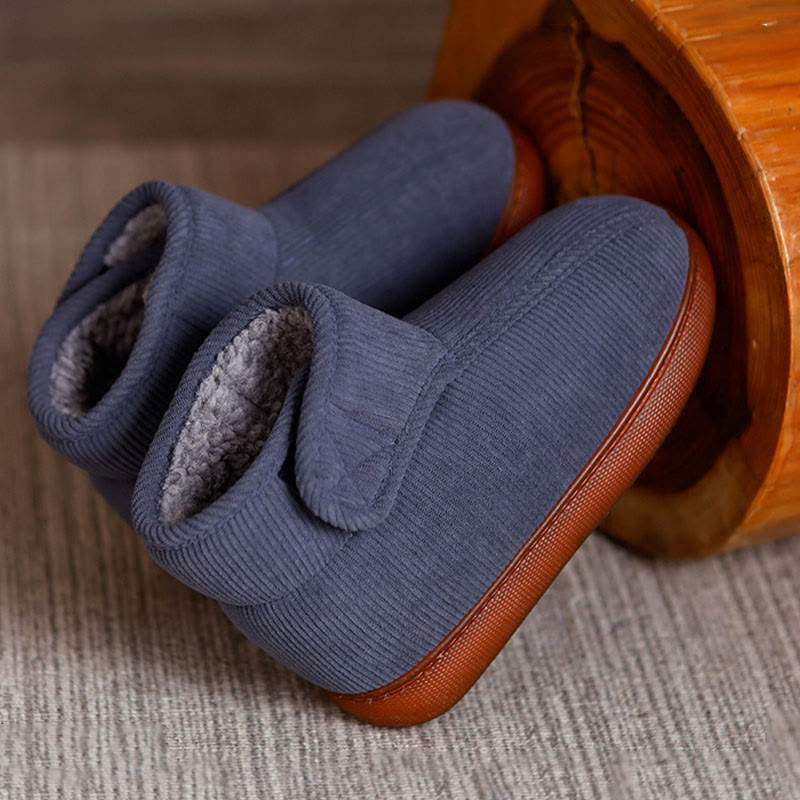 Plusock Plus Size Fleece Lined Velcro Slippers - image 13