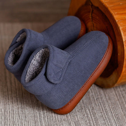 Plusock Plus Size Fleece Lined Velcro Slippers - image 13