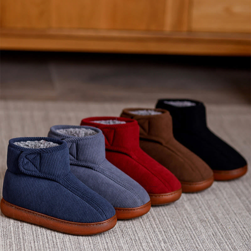 Plusock Plus Size Fleece Lined Velcro Slippers - image 6