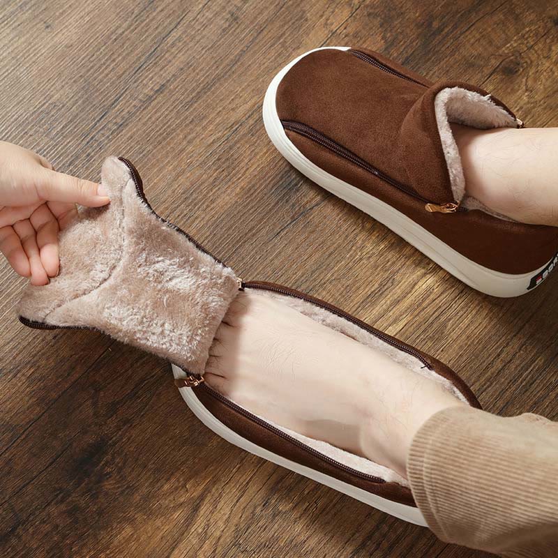 Plusock Plus Size Wide Zippper Slippers - image 3