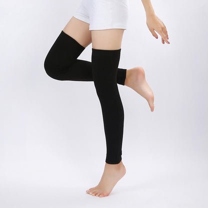 Plusock Plus Size Flexible Soft Thigh Sleeves - Black - XL - image 0