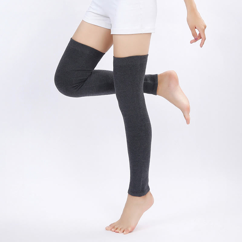 Plusock Plus Size Flexible Soft Thigh Sleeves - Dark Grey - XL - image 1