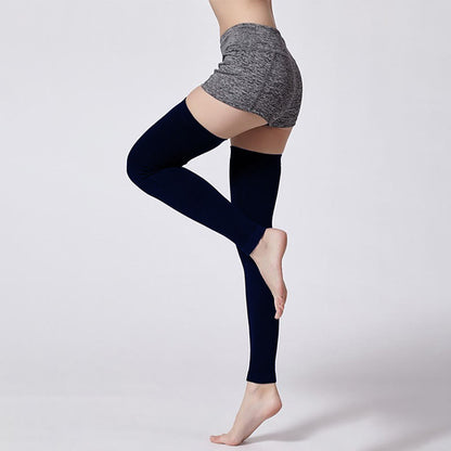 Plusock Plus Size Solid Color Long Thigh Sleeves - image 1