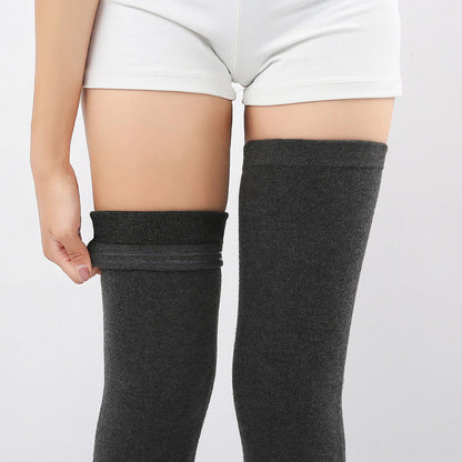 Plusock Plus Size Solid Color Long Thigh Sleeves - image 10