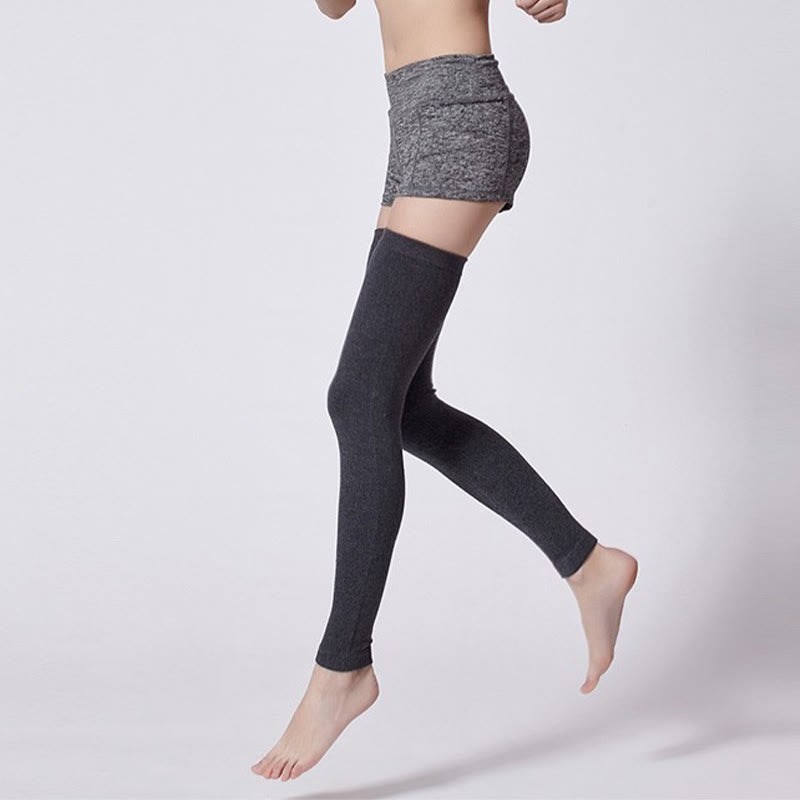 Plusock Plus Size Solid Color Long Thigh Sleeves - image 2