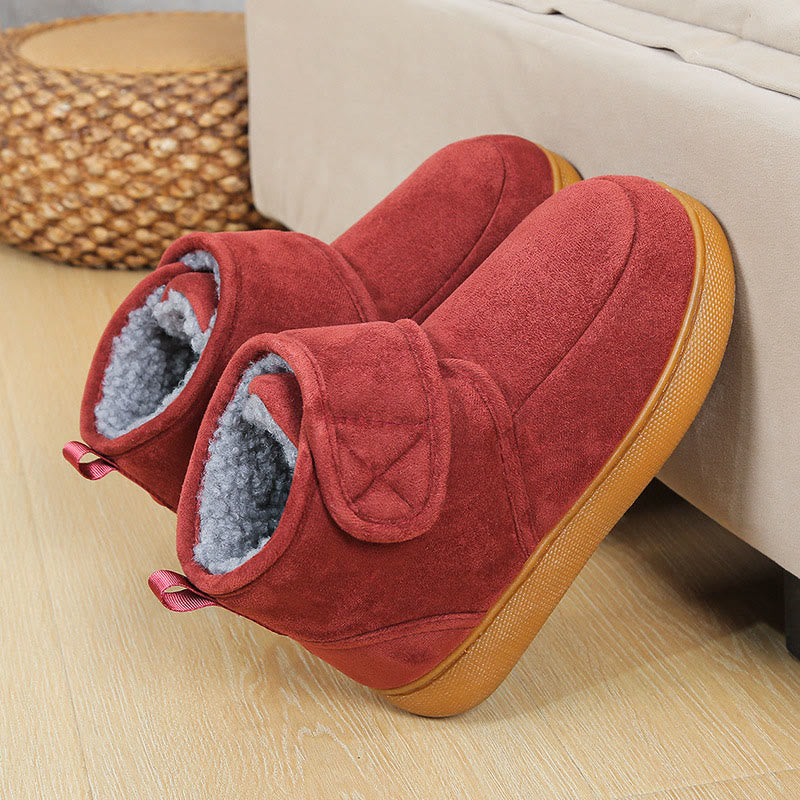 Plusock Plus Size Skin Friendly Soft Slippers - Red - EU47-48(US12-12.5) - image 13