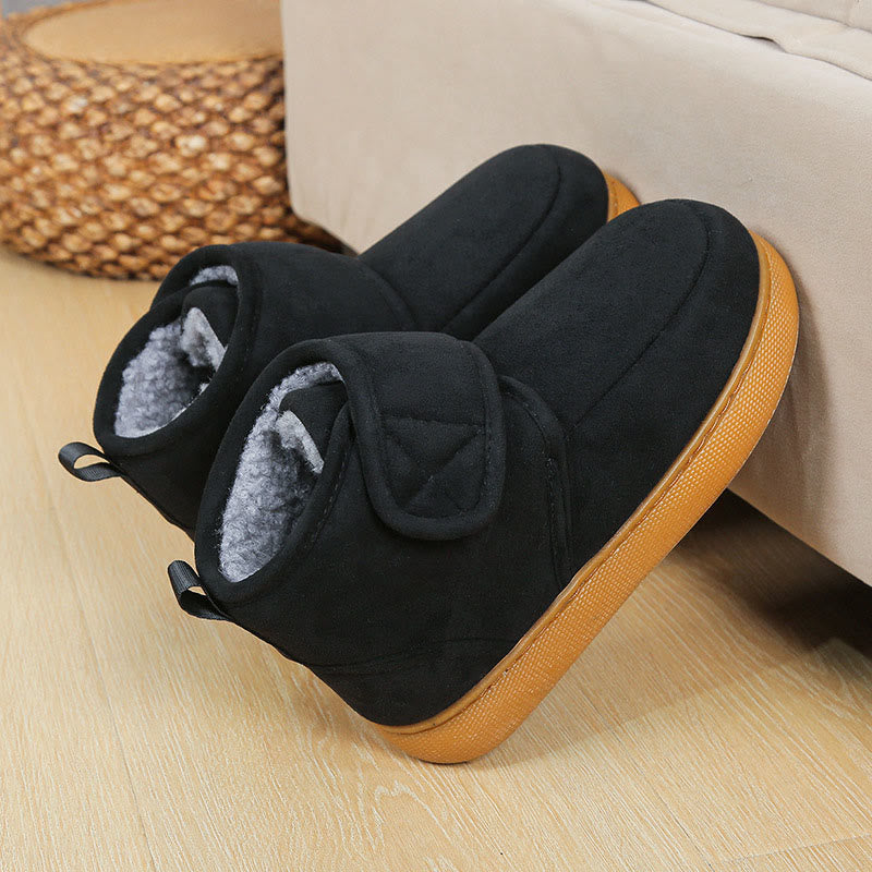 Plusock Plus Size Skin Friendly Soft Slippers - Black - EU47-48(US12-12.5) - image 12