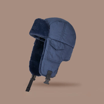 Plusock Warm Ear Protecting Hat - Navy Blue - One Size - image 2