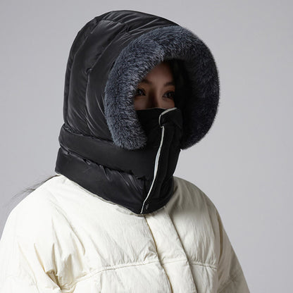 Plusock Solid Color Hooded Scarf - image 9