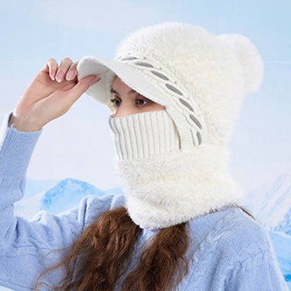 Plusock Warm Fleece Trapper Cap Hooded Scarf - image 11