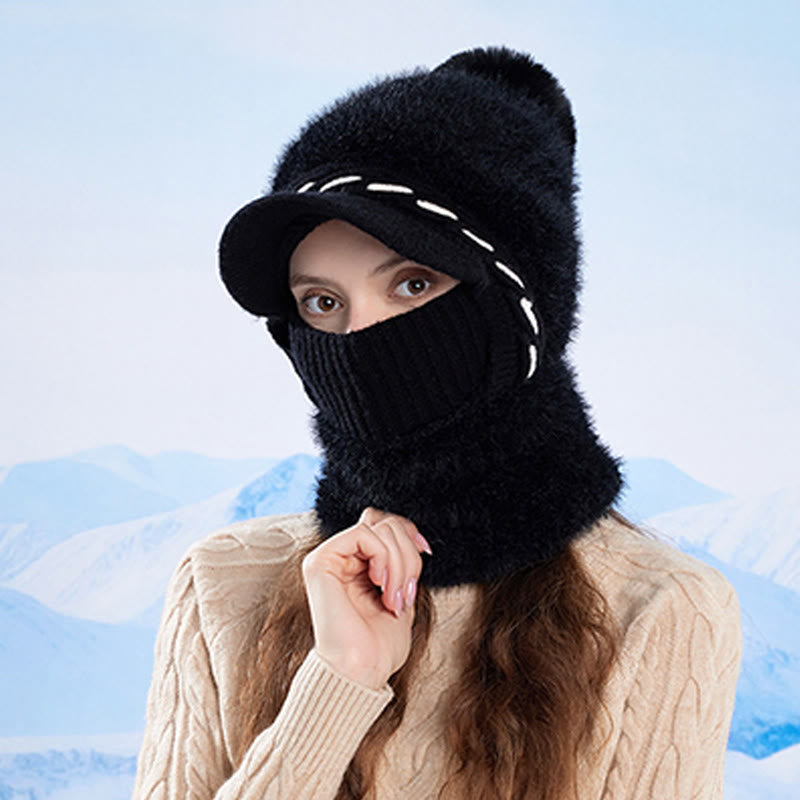 Plusock Warm Fleece Trapper Cap Hooded Scarf - image 3