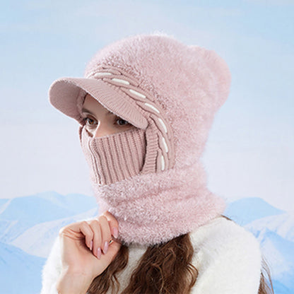 Plusock Warm Fleece Trapper Cap Hooded Scarf - image 4