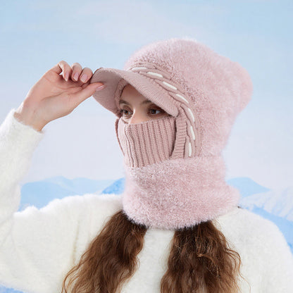 Plusock Warm Fleece Trapper Cap Hooded Scarf - image 0