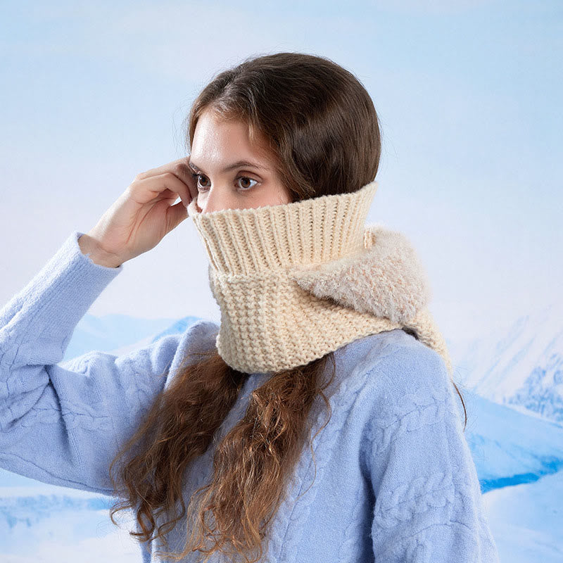 Plusock Stand Up Face Cover Hooded Scarf - image 2